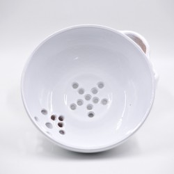 Bol ceramică pentru fructe - Alb, 20 cm