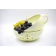 Bol ceramică pentru fructe - Galben pastel, 20 cm