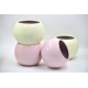 Ghiveci - bol rotund ceramică - Roz 10 x 14 cm