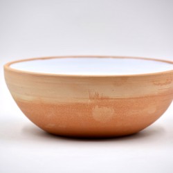 Bol ceramică - Alb Teracota, 17 cm