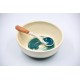 Bol ceramică pentru fructe - Blue Lagoon, 21 cm