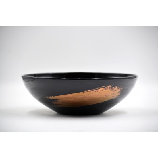 Bol ceramică pentru servire, Black Samurai, 25 cm