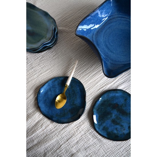 Bol asimetric - Nautilus Blue, 30 cm