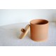 Borcan ceramic cu capac pentru maia - Caramel, 1l