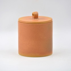 Borcan ceramic cu capac pentru maia - Caramel, 1l