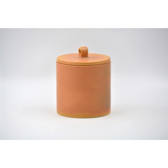 Borcan ceramic cu capac pentru maia - Caramel, 1l