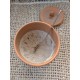 Borcan ceramic cu capac pentru maia - Caramel, 1l