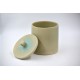 Borcan ceramic cu capac pentru maia - Vernil, 1l
