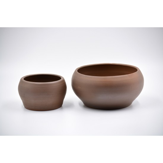 Deco boluri decorative ceramică - Ciocolată neagră (set 2), 16 cm, 11 cm