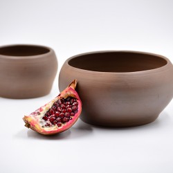 Deco boluri decorative ceramică - Ciocolată neagră (set 2), 16 cm, 11 cm