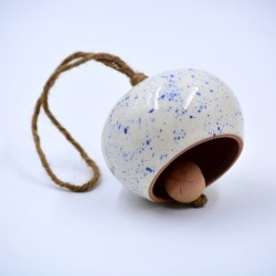 Clopoţel ceramică Blue Sparkle - 6 x 8 cm