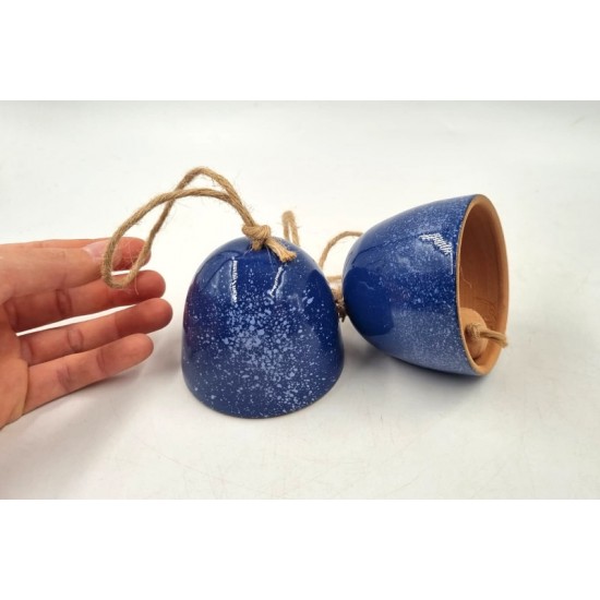 Clopoţel ceramică Albastru - 7 x 8 cm