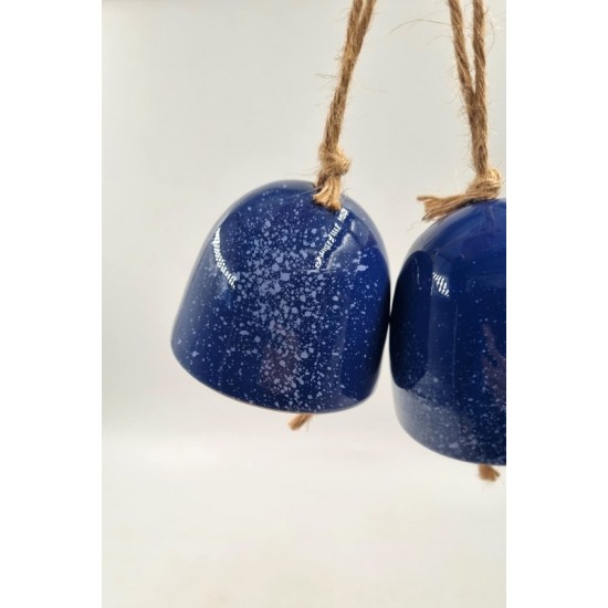 Clopoţel ceramică Albastru - 7 x 8 cm