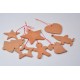 Decoraţiuni ceramică Căciun, Teracota (set 8) - 6 cm, 10 cm