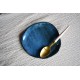 Farfurie asimetrică mică – Nautilus blue, 15 cm