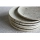 Farfurie rotundă mică – Crem Speks, diametru 14 cm