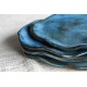 Farfurie asimetrică ovală – Nautilus blue, 25 cm