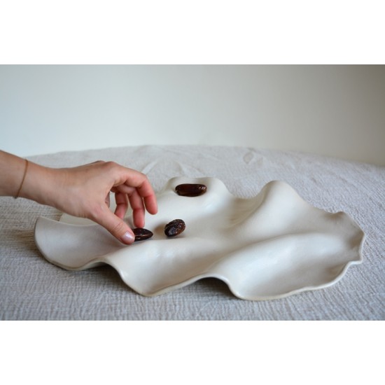 Platou asimetric – Cream, 40 x 30 cm