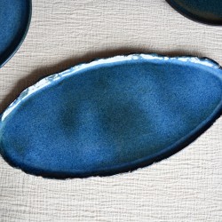 Platou – Nautilus blue, 39 x 19 cm