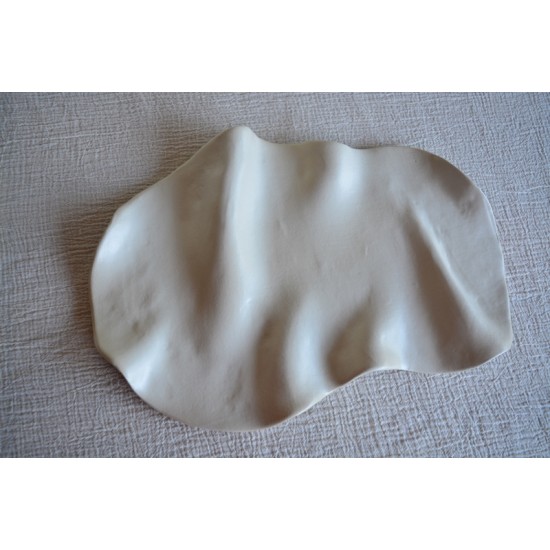 Platou asimetric – Cream, 40 x 28 cm