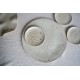 Farfurie rotundă mică – Crem Speks, diametru 14 cm