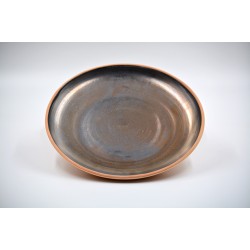 Farfurie ceramică Teracota - Metalic, 21 cm