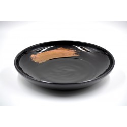Farfurie ceramică adâncă - Black Samurai, 27 cm