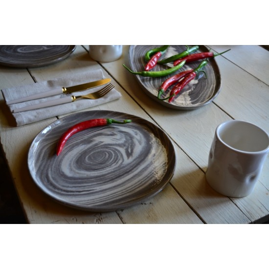 Farfurie - Wood, diametru 24 cm