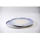 Farfurie din porțelan handmade Blue Speckles – diametru 24 cm