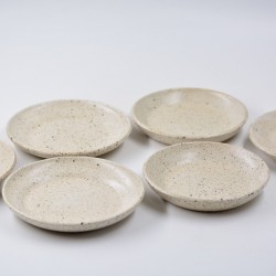 Set 6 farfurii mici - Crem Specks, 12 cm