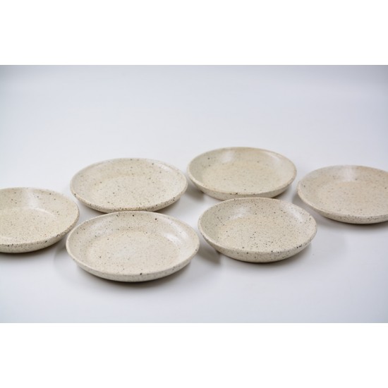 Set 6 farfurii mici - Crem Specks, 12 cm