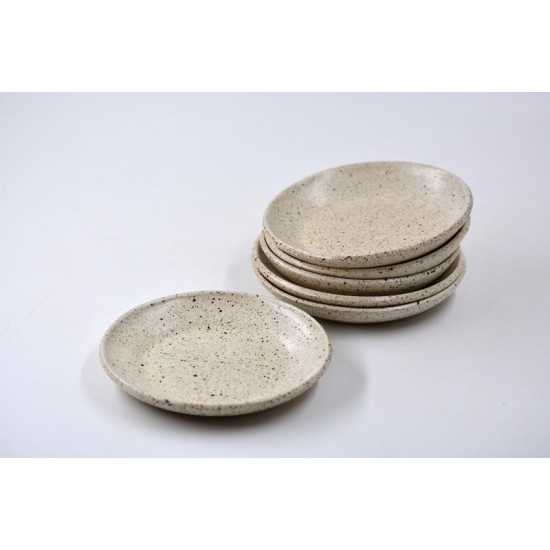 Set 6 farfurii mici - Crem Specks, 12 cm