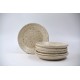 Set 6 farfurii mici - Crem Specks, 12 cm