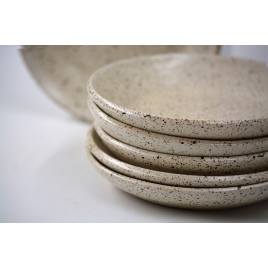 Set 6 farfurii mici - Crem Specks, 12 cm