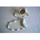 Farfurie / Tavă asimetrică M – Cream, 21 x 13 cm