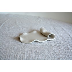 Farfurie / Tavă asimetrică S – Cream, 15 x 11 cm
