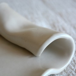 Farfurie / Tavă asimetrică S – Cream, 15 x 11 cm