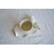 Farfurie / Tavă asimetrică S – Cream, 15 x 11 cm