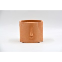 Ghiveci ceramică Teracota - Portret, 10 X 9 cm
