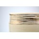 Ghiveci - Vază ceramică Alb - Linii Aur, 13x16 cm