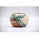 Ghiveci ceramică mască - Frunze 9 x 10 cm