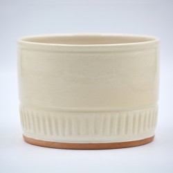 Ghiveci ceramică mască - Alb, 13 x 10 cm