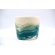 Ghiveci ceramică mască - Blue Lagoon, 17 x 15 cm