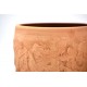 Mască ghivece ceramică - Teracota (set 3), 10 cm, 12 cm, 13,5 cm