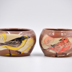 Ghivece mici ceramică Păsări (set 2), 12 cm, 10 cm