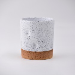 Pahar ceramică Speckle Negru - Amprente, 300 ml