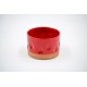 Pahar ceramică Roșu - Amprente, 180 ml