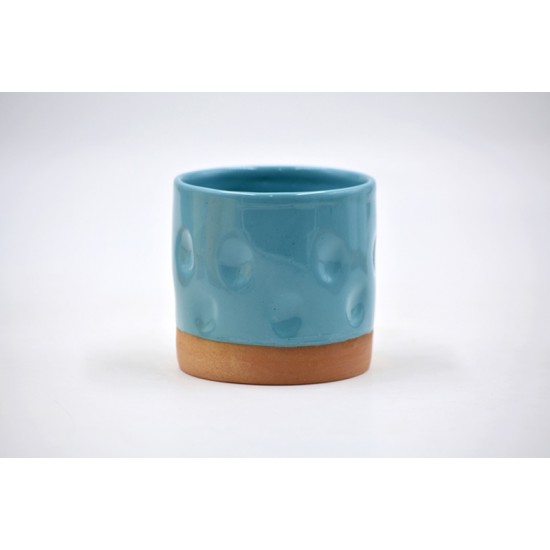 Pahar ceramică Bleu - Amprente, 300 ml