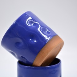 Pahar ceramică Albastru - Amprente, 300 ml