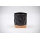 Pahar ceramică Negru - Amprente Mat, 300 ml